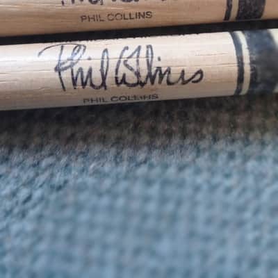 Pro-Mark Rare, Collectable Phil Collins signature model drum sticks 2006-2010 - Lacquered hickory image 3