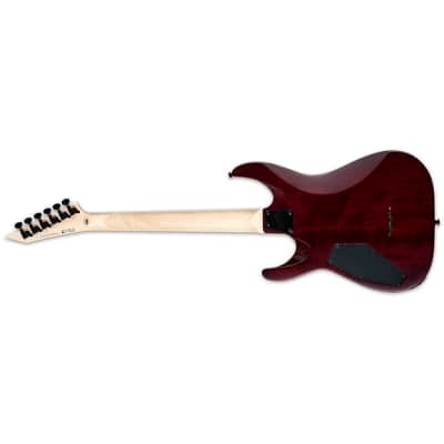 ESP LTD MH-200QM NT - Roasted Jatoba Fingerboard, See Thru Black Cherry image 4