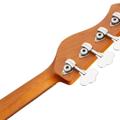Sadowsky MetroExpress 21-Fret Vintage J/J Bass, Morado Fingerboard, 4-String - Solid Sage Green Metallic High Polish image 8