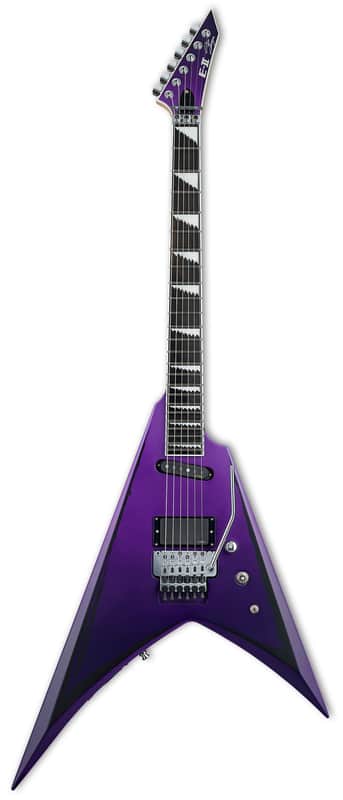 ESP E-II ALEXI RIPPED Purple Fade Satin w/Ripped Pinstripes w/Case (B Stock) image 1