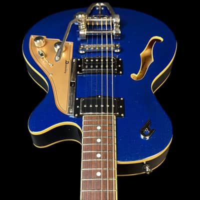 Duesenberg Starplayer TV Blue Sparkle DTV-BLS w/ Hardcase image 5