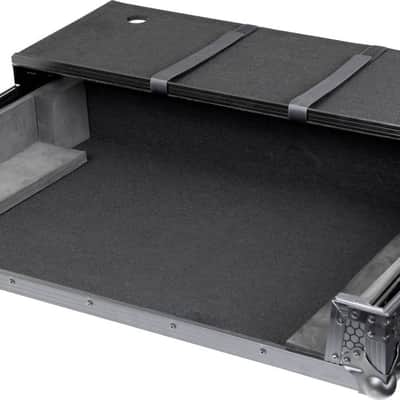 Headliner HL10016 Pitch Black Rolling Flight Case For Rane Four w/ Laptop Platform, Pitch Black image 2