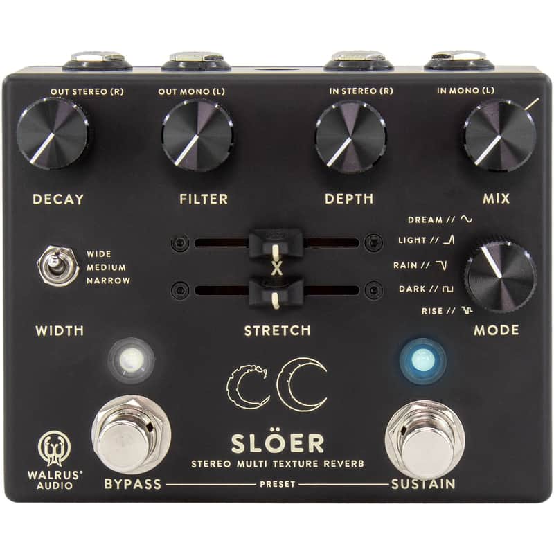 Walrus Audio Sloer Stereo Ambient Reverb Pedal, Black image 1