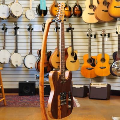Strack Woodworking (Chicago) T-Style Old Growth Reclaimed Pine Solid Body Electric Guitar w/Fralin Pickups, Padded Gig Bag image 5