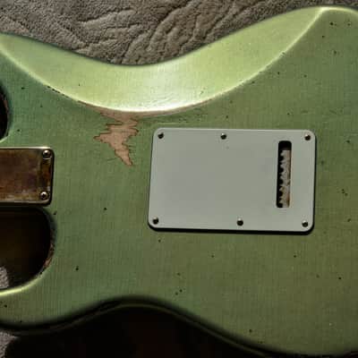 Fender Stratocaster Relic Nitro Green Sparkle Custom Shop Fat 50's image 20