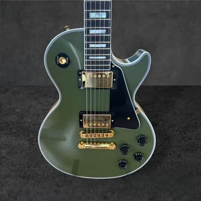 2026 Gibson Custom Shop Les Paul Custom VOS – Olive Drab w/ Gold Hardware image 9