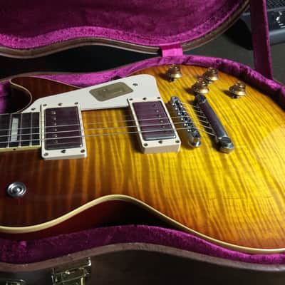 Gibson 2013 Les Paul 1959 Reissue Vic DaPra "Shadows of 59" Burst R9 image 4