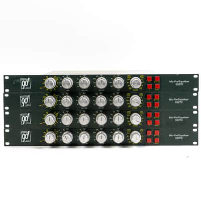 Four Daking 52270 Mic/Line EQ Preamps w/ Quad-Output Power Supply - Pristine Studio Clarity image 2