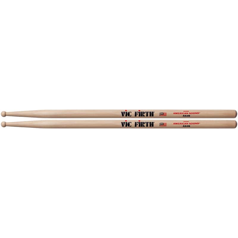 Vic Firth American Sound 5B Hickory Round Tip Drum Sticks image 1