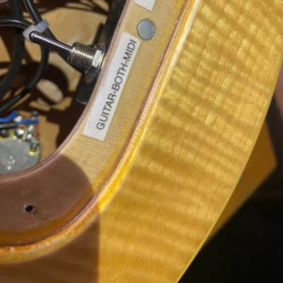 Greco FA 700 with Graph Tech Piezo Tunomatic, Graph Tech Ghost Hexpander with acousti phonic preamp, Roland GR 55 Guitar Synthesizer image 17