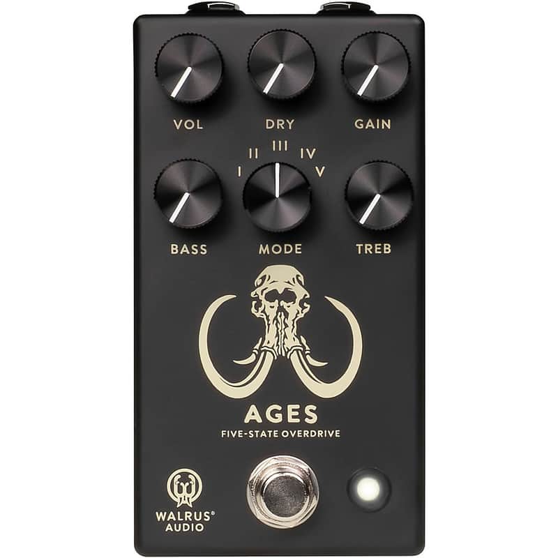 Walrus Audio Minimal Series Ages Five-State Overdrive Pedal - Regular Black image 1