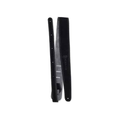 Martin Adjustable Suede Guitar Strap - Black/Grey image 1