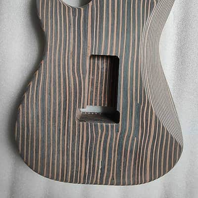 Zebra Wood Hollow Stratocaster Strat Style Body image 2