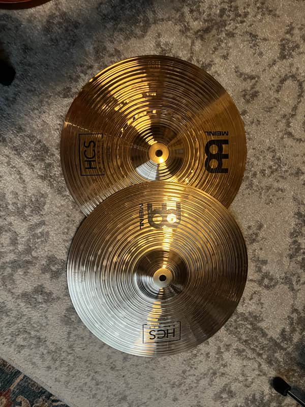 Meinl 14" HCS Bronze Hi-Hat Cymbals (Pair) 2020 - Present - Brilliant image 1