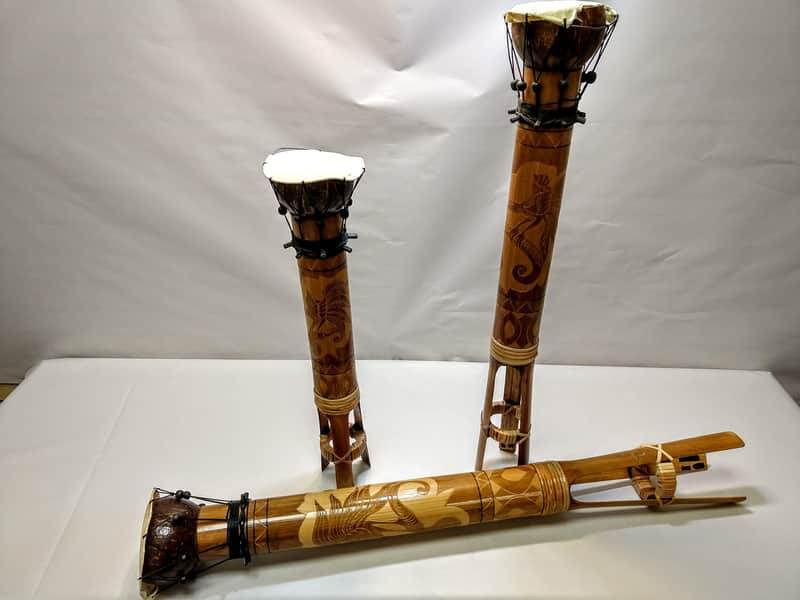 Boo Bam Boobam Bamboo Set of 3 South America Primitive Octobans image 1