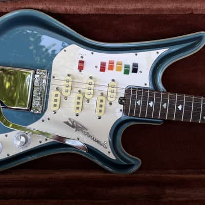 Teisco Spectrum 5 1990s Metallic Blue Made in Japan image 1