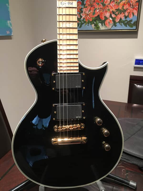 ESP LTD EC-1000 2012 Black (Maple Fretboard) image 1