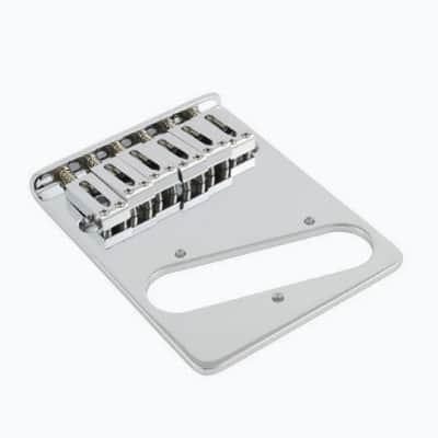 Allparts TB-0030-010 Chrome 6 Saddle Gotoh Bridge for Telecaster image 2
