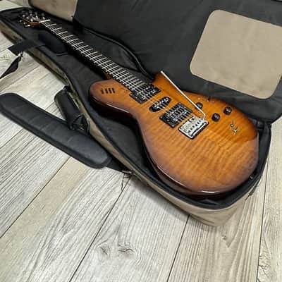 Godin 2010's xtSA Light Burst Flame w/ Gig Bag and Roland GI-10 and More! image 18
