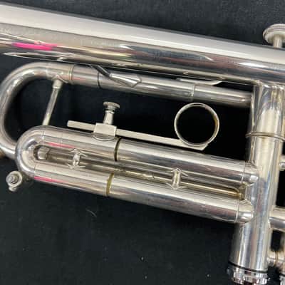 Vintage Getzen Eterna Severinsen Large Bore Silver Bb Trumpet with Case 1968-1971 image 18