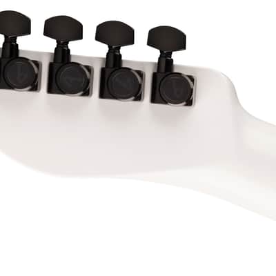 Fender Jack White Triplesonic Acoustasonic Telecaster Satin Arctic White with Black Top image 10