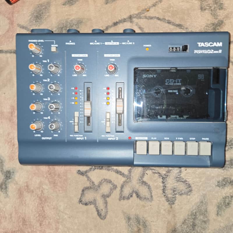TASCAM Porta 02 mkII Ministudio 4-Track Cassette Recorder