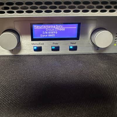 Crown I-Tech Series I-T4000 2-Channel Power Amplifier 2000s - Silver image 7