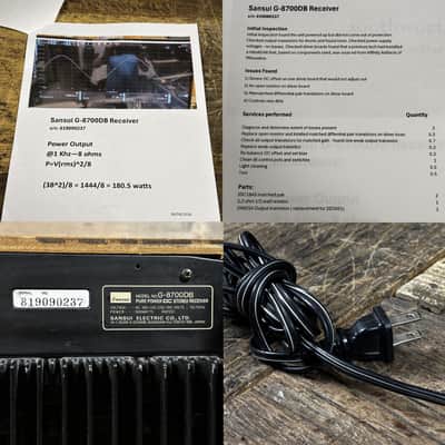 Sansui G-8700DB Pure Power DC Stereo Receiver (1979-80) image 25