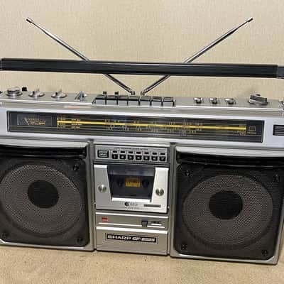 SHARP GF-8585E Rare Vintage MINT Boombox Working Stereo Cassette Radio Warranty image 2