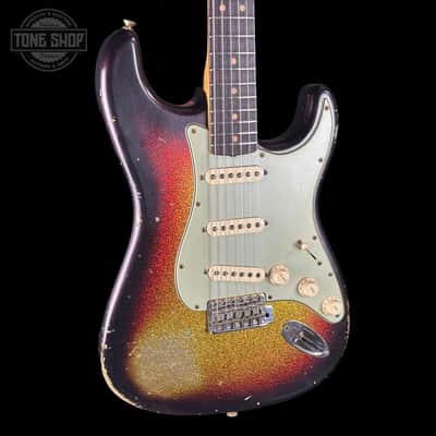 Fender Custom Shop 1963 Stratocaster Relic 3 Tone Sunburst Sparkle w/case TSLTD5OF10 image 3