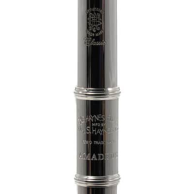 William S. Haynes AF780SE-BO C# 'Amadeus' Silver Flute SN B2406974 image 2
