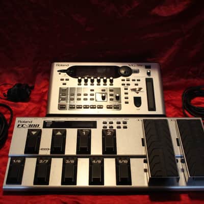Roland VG-99 V-Guitar Modeling Synth with GK-3 Pickup and FC-300 MIDI Foot Controller - Silver