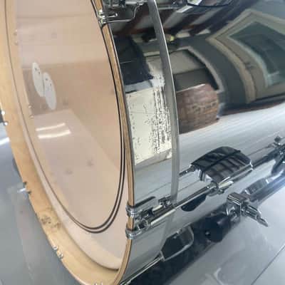 Q Drum Co. Chrome Over Maple Custom Drum Set (24x16", 13x9", 16x16") image 9