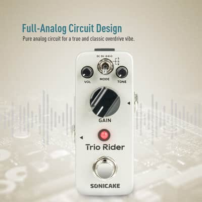 Sonicake Trio Rider Overdrive Guitar Effects Pedal(Shipping from US/EU/UK local warehouse) image 2