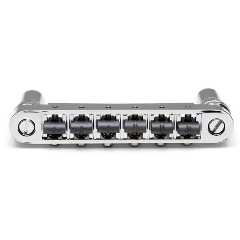 Graph Tech ResoMax NV2 4mm Bridge Chrome String Saver Saddles PS-8843-C0 image 1