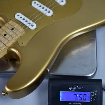 Circa 1989 Fender Stratocaster Custom Shop H.L.E Gold '57 RI #313 Guitar w/OSHC image 24