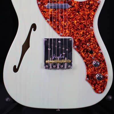 Fender Limited American Professional II Telecaster Thinline Electric Guitar Transparent Surf Green w/Case 6lbs 9oz image 10