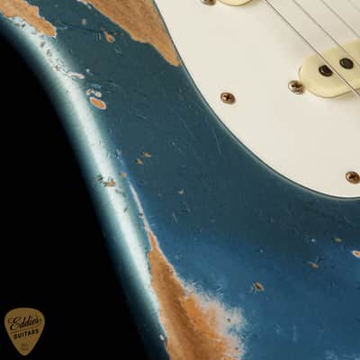 2024 - Fender Custom Shop Limited Edition Red Hot Stratocaster Super Heavy Relic - Super Faded Aged Lake Placid Blue image 17