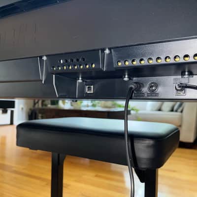 Yamaha P-45 Digital Piano 2015 - Present - Black with Bench, Stand, and Sustain Pedal image 6