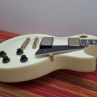 Burny Les Paul Custom Super Grade Vintage White MIJ Made in Japan CIJ image 7