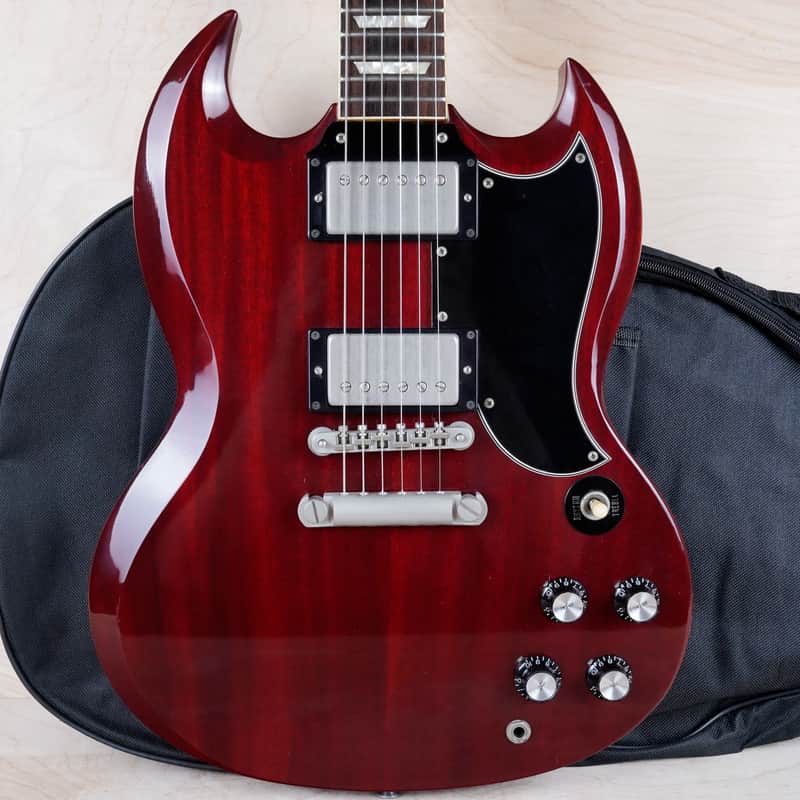 Burny RSG-65 '63 Model MIJ 1990 Cherry VH-1 PUs Japan SG w/ Bag image 1