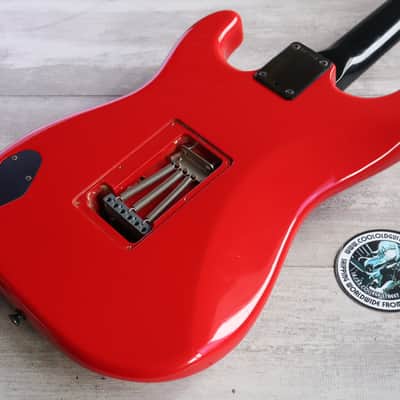 1985 Fender Japan Boxer "A Series" ST556 Boxer/Contemporary Stratocaster (Torino Red) image 9
