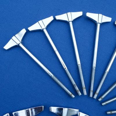 Pearl T-075 Masters T-rods Tension Rods Bass Drum Lot of 16 90s image 2