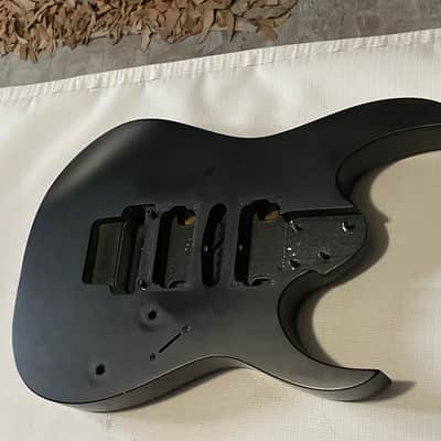2007 Indonesian Ibanez RG5EX1 Flat Black Basswood Guitar Body Floyd Ready image 2