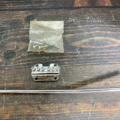 Unused ANSWER SHIFT-2001 Roller Saddle Tremolo Bridge Chrome w/ Locking Nut image 10