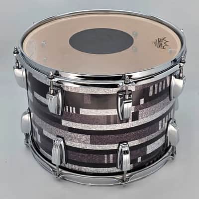 Used Ludwig Classic Maple Rack Tom 14x10 Digital Black Sparkle - Very Good image 2