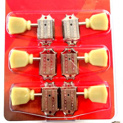 Grover Vintage Style Tuner Machine Heads Keystone LP Style 3+3 image 5