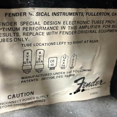 1982 Fender Super Champ 18-Watt 1x10" Guitar Combo - first year! Old tubes -Ratt-iCal tone Fender Super Champ 18-Watt 1x10" Guitar Combo 1982 - 1986 - Black image 14