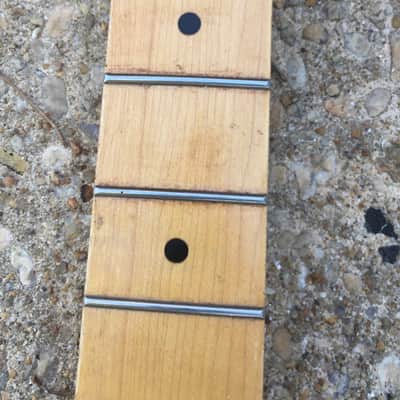 Vintage Style WD licensed Fender Stratocaster Neck Strat Maple Amber Old Relic image 4