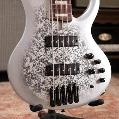 Ibanez BTB25TH5SLM 5-String Bass Guitar - Silver Blizzard Matte image 3